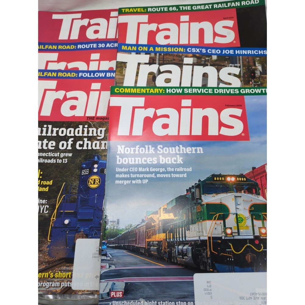 (6) Trains The Magazine Of Railroading